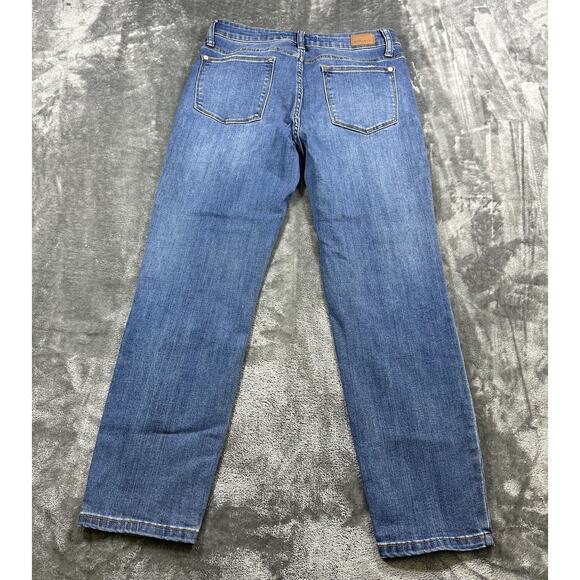 Judy Blue Jeans Women’s 29 Blue Relaxed Fit Denim Straight Casual Pants - Picture 4 of 11